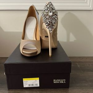 Badgley Mischka Jeweled Heels